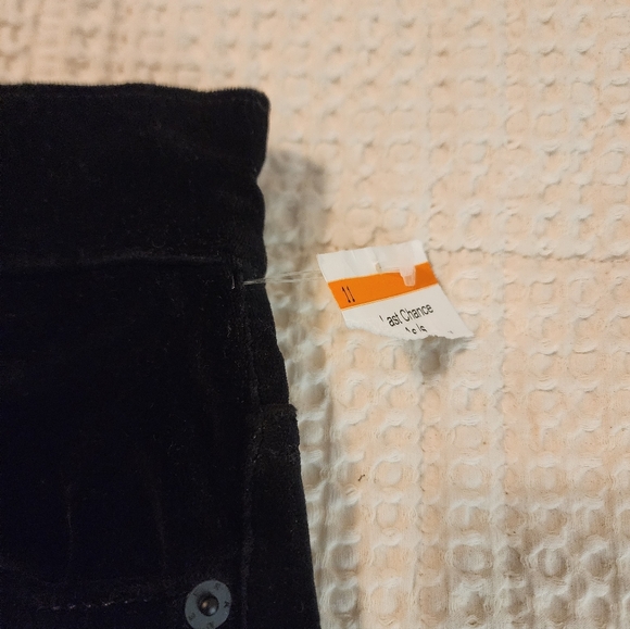 Frame NWT Women's Black Velvet Le Palazzo Crop Flared Pants Size 33 Goth $498 - Picture 7 of 12